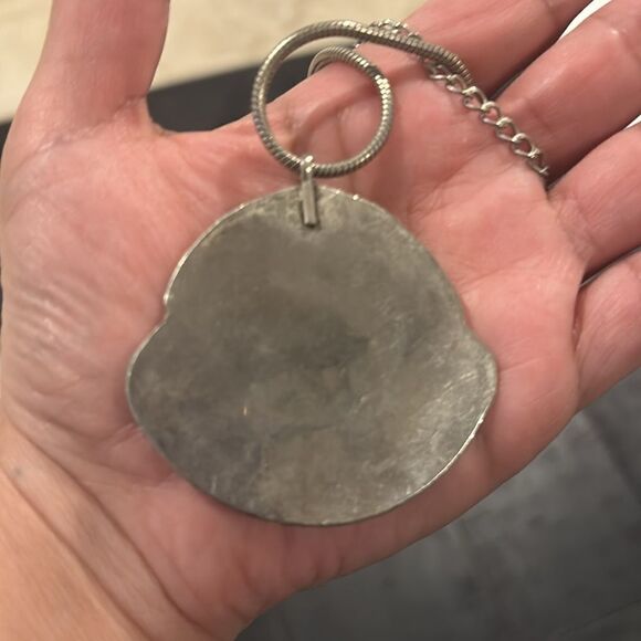 Southwestern Silver And Black Stone Western Boho Necklace - Picture 5 of 7